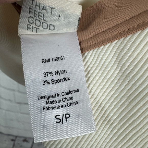 l*space Lala Cream Bikini Top Size Small - Picture 5 of 6